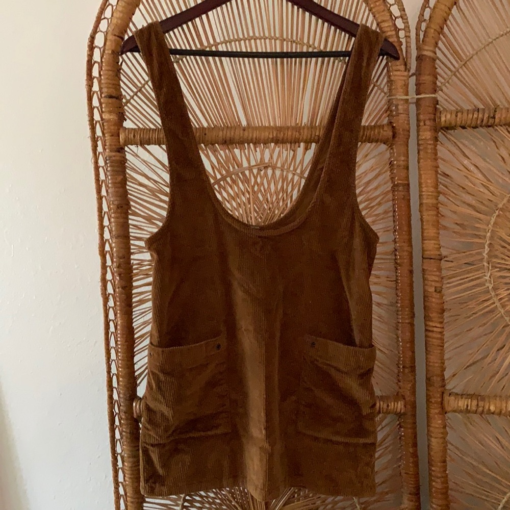 Corduroy Jumper Dress //